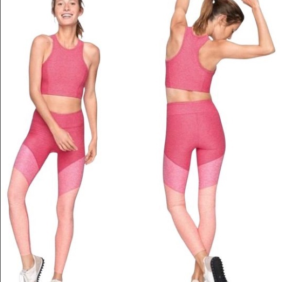 NWT Outdoor Voices Springs 7/8 Leggings Pink/Red - Picture 3 of 3